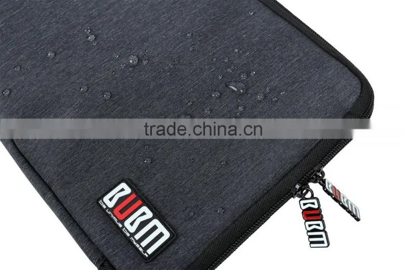 Waterproof Nylon black protablet charging cable bag whit travel