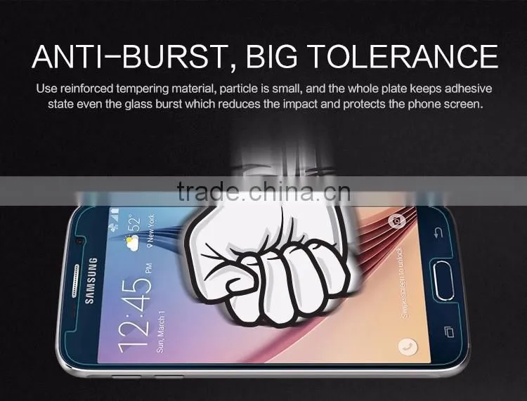 2015 Newest 3D Hot Curved Tempered Glass Screen Protector for Samsung Galaxy S6 Edge