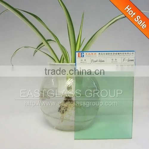 4mm,5mm,6mm,8mm,10mm,12mm Light Green Tinted Float Glass