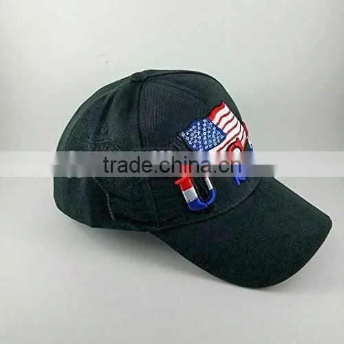 High quality 6 penl USA flag adjsutable baseball cap