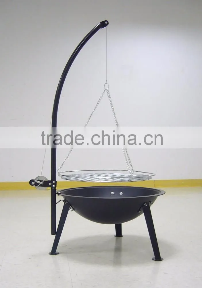 Ajdustable Swing charcoal grill KY1921