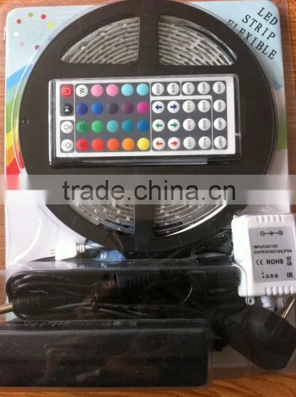 led strip light 5050 12vdc 60led/m with 24key remote controller led strip light motion sensor