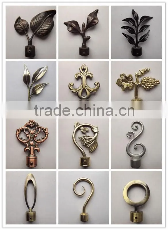 2014 New Design Plastic Clip Wooden Curtain Pole Rings