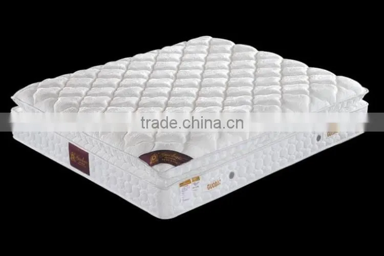 A2023 king size vacuum packed double pocket spring bed mattress