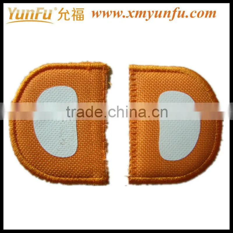 Fashion Yellow embroidery iron on sports patches