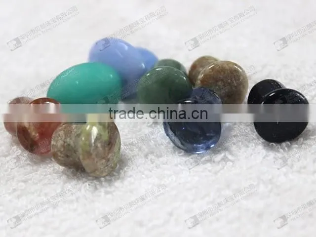 Natural amethyst double flare gemstone ear plugs,ear piercing plugs