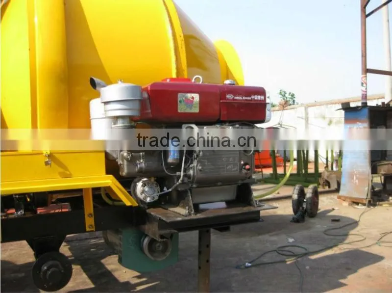 High capacity JZC350 diesel engine powered concrete mixer