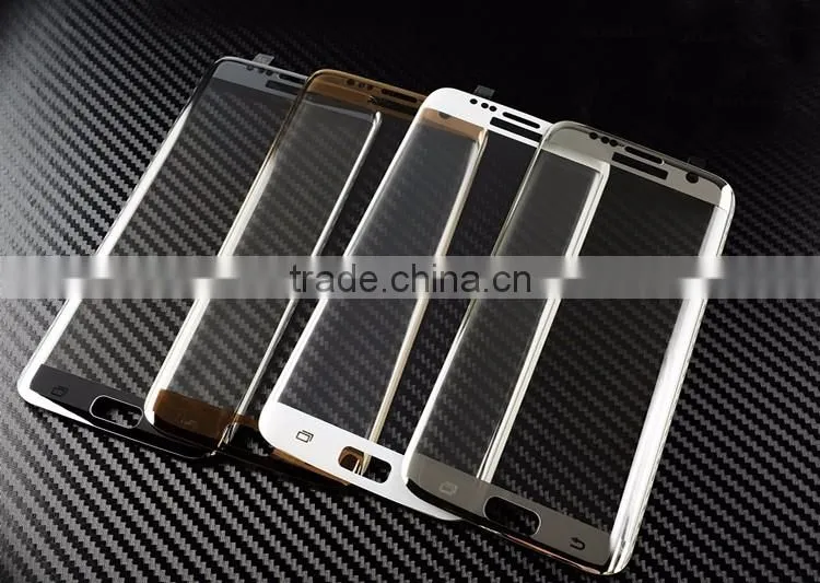 New Arrival!!!! 9H Hardness Black Color Full Body Anti-shatter Screen Protector Tempered Glass for Samsung S7 Edge