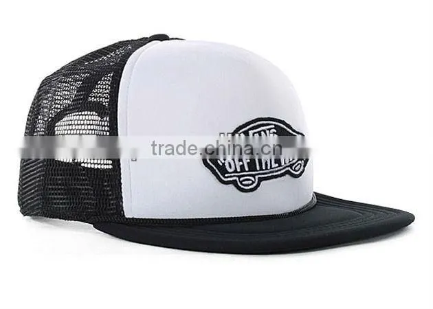 wholesale blank denim flat bill mesh trucker hats