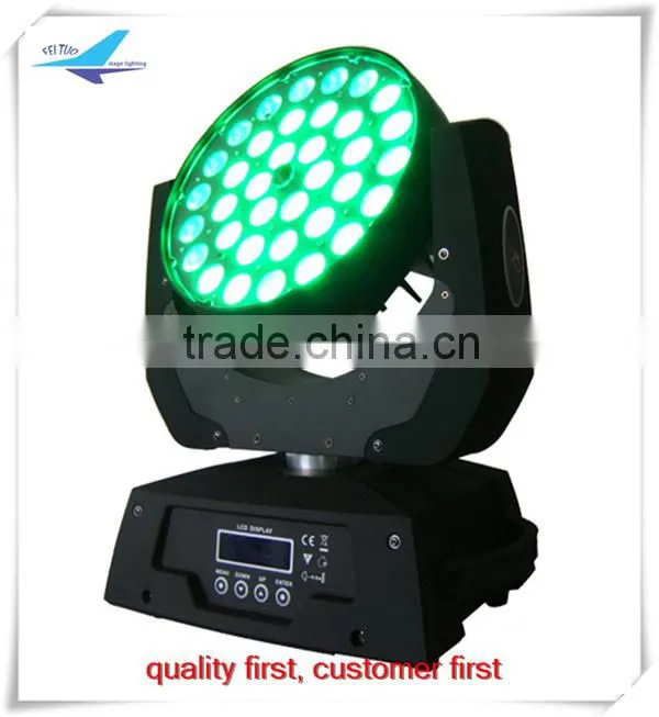 moving led dj lights 36*18w rgbwa uv 6 in1 led moving head zoom,led moving head