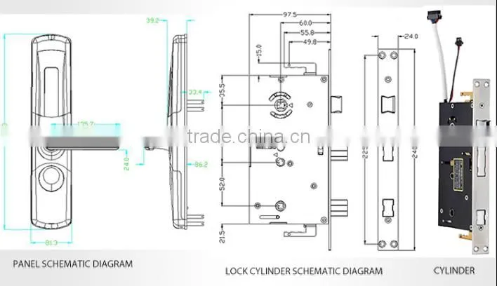 hotel door lock system price self locking door lock with remote control optional