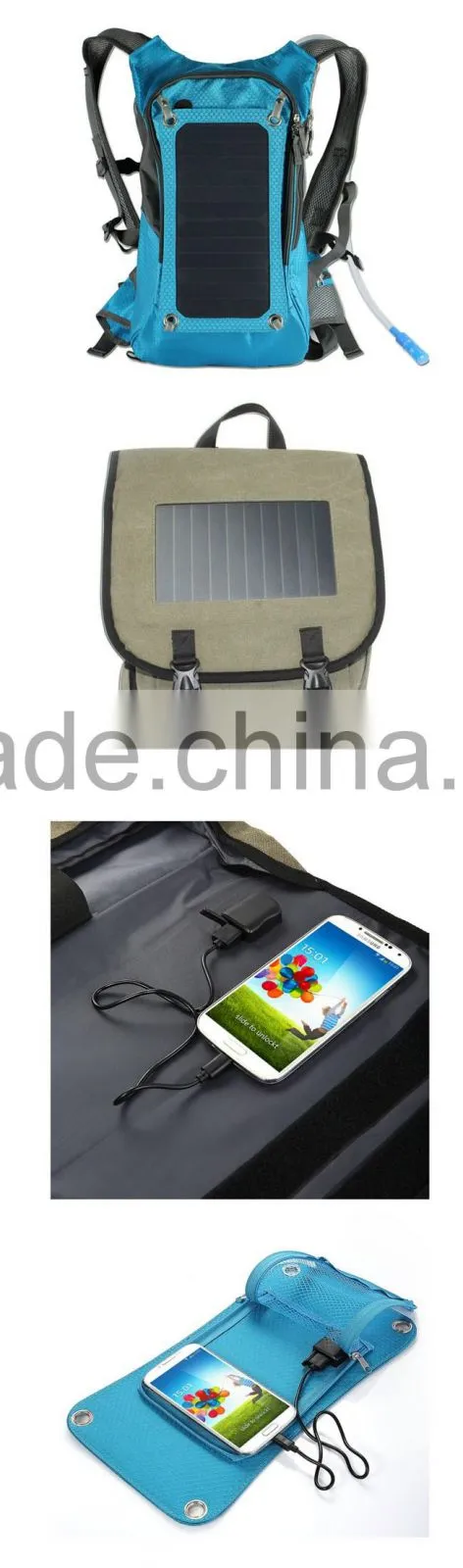 Wholesale 6.5W sunpower solar power water backpack(BP16-017)