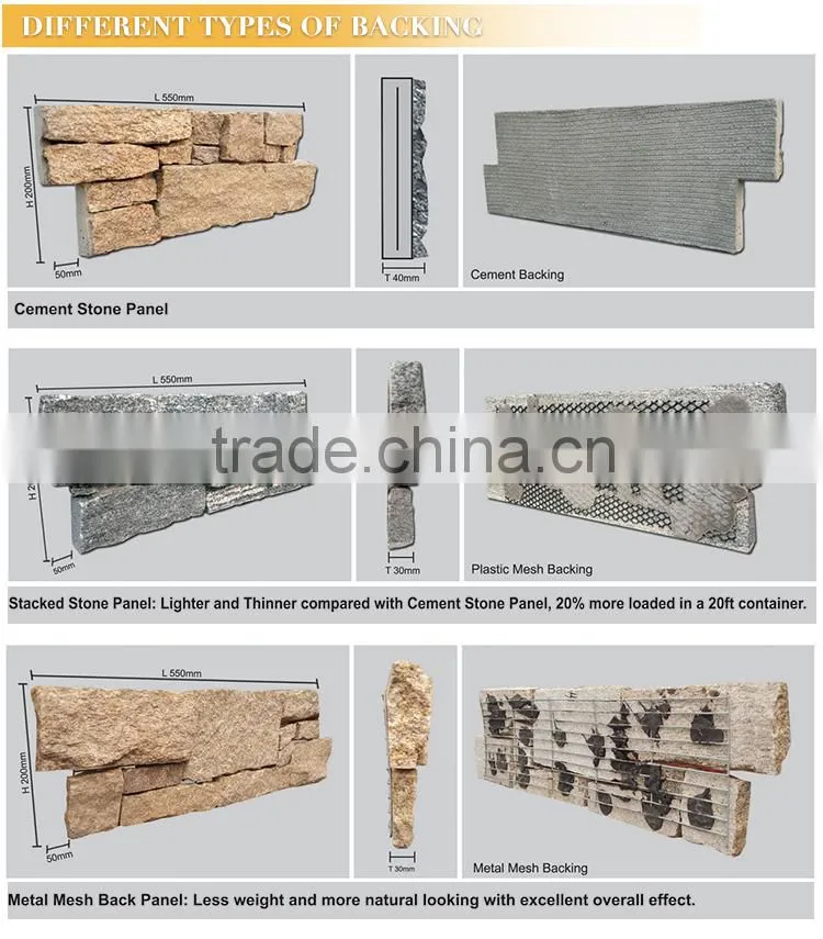 Natural Golden Slate Stone Wall Cladding Decoration