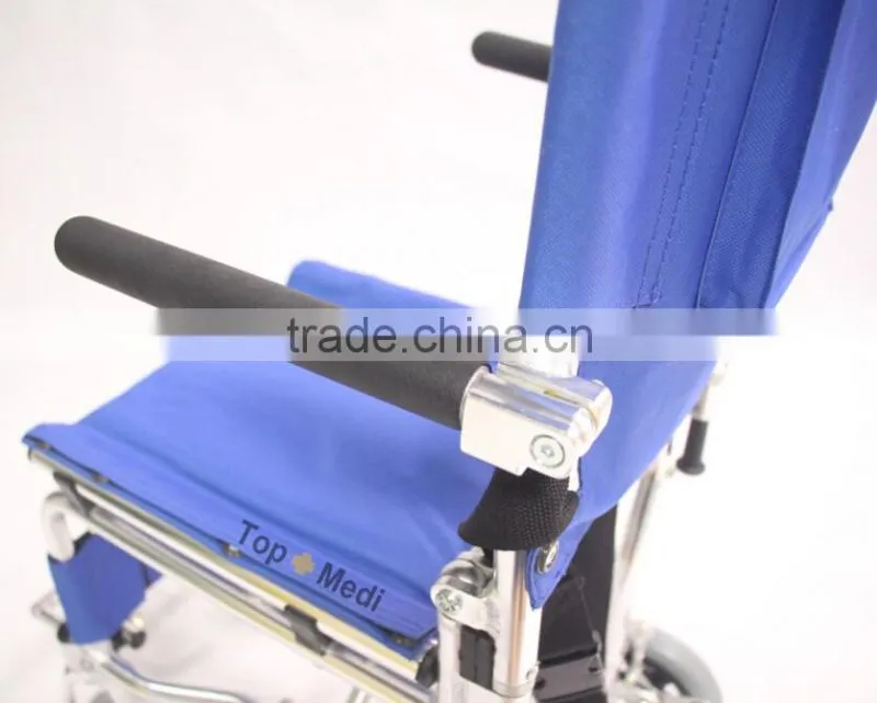 Rehabilitation Therapy Topmedi health care product travel folding wheelchair