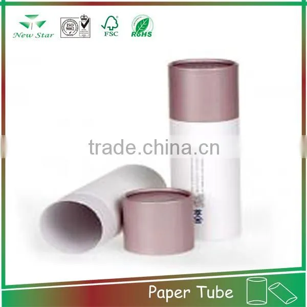 eco-friendly cylinder paper tube packing cosmetic custom paper tube cans with logo printing