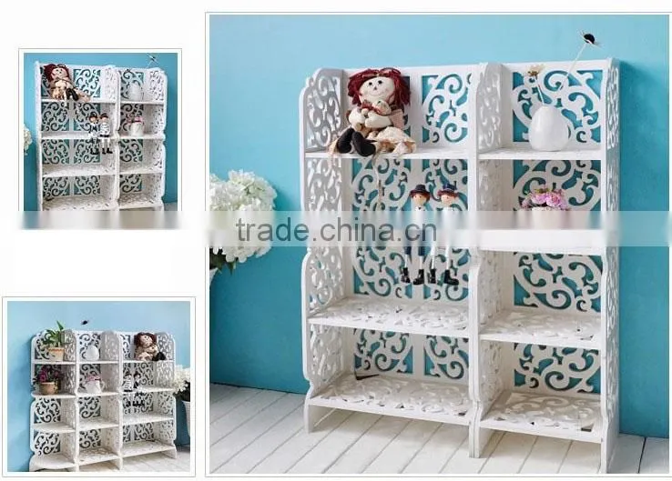 Best Selling MINI Modern Carved Plastic Storage Shelf