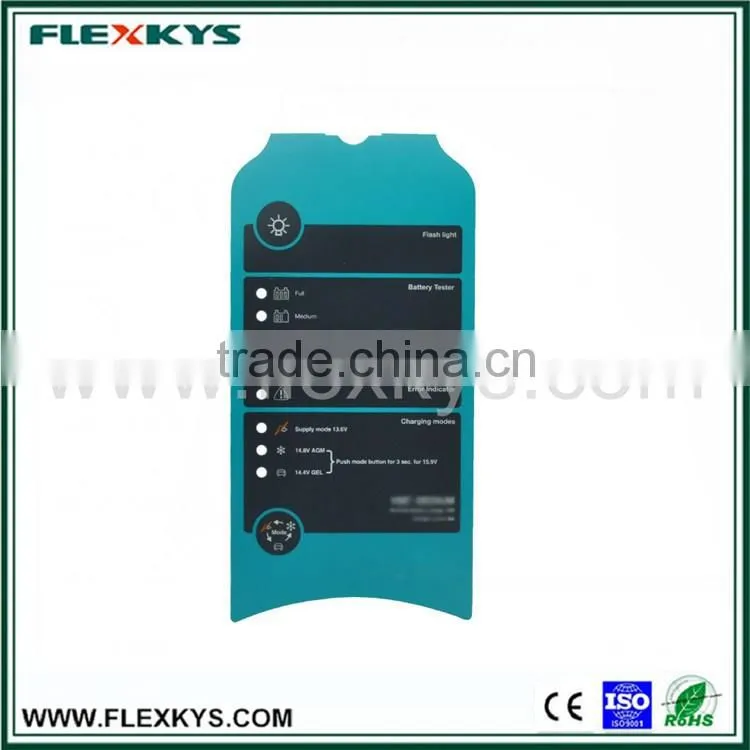 Silk screen printing scratchproof keyboard overlays design