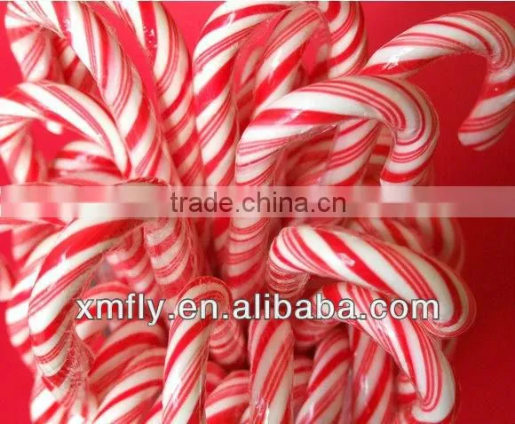 8pcs packed red&orange christmas candy cane