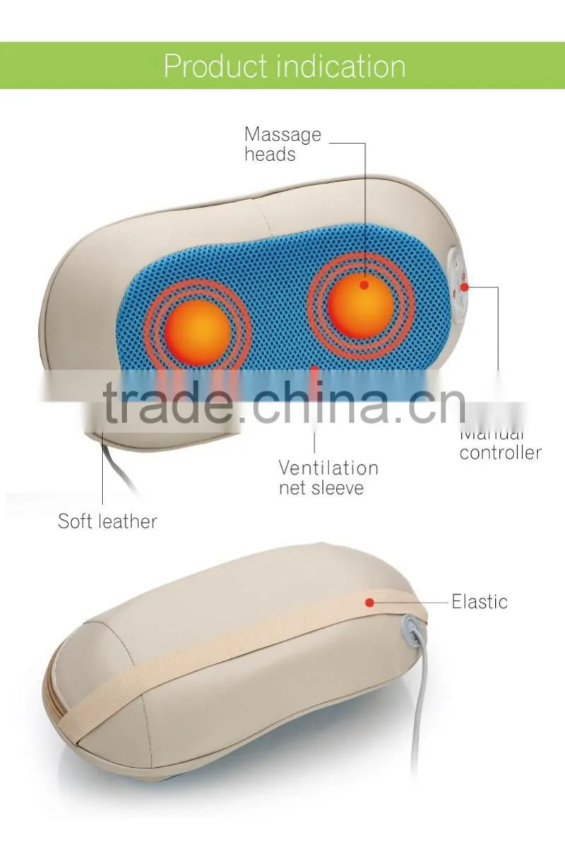 Rechargeable Fashion body massager. Personal Electric massage pillow C37-MP002