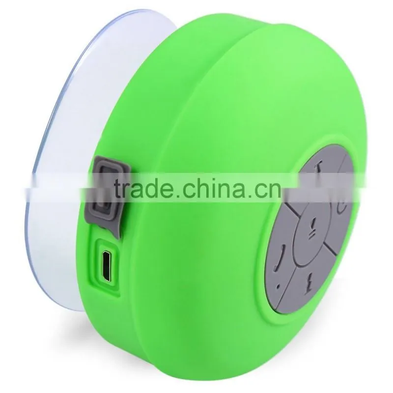 Water Resistant Mini Portable Shower Bluetooth Speaker with Sucker for Mobile Phone