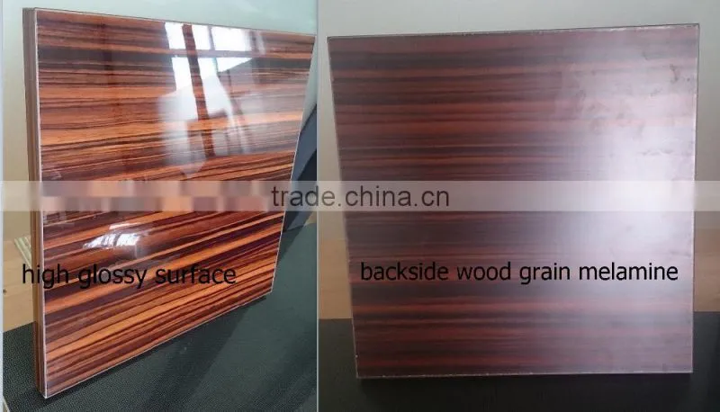 ST UV coated pvc mdf board for wardrobe door,kitchen shutters ,LCT panels