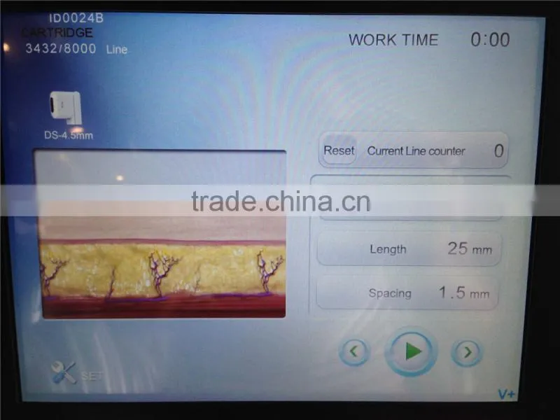 Improving jaw line ultrasound hifu slimming/hifu machine
