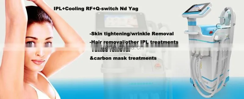 multifunctional ipl shr skin rejuvenation spider removal/nd yag laser tattoo temoval machine hair removal