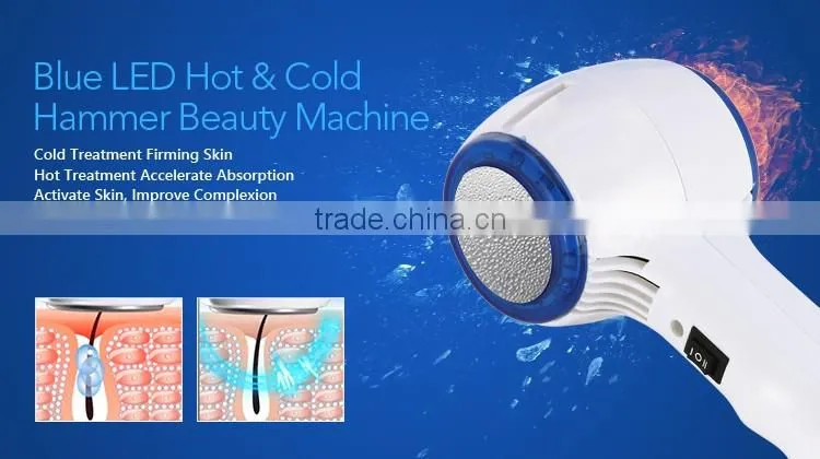 Facial beauty machine LED Hot And Cold Hammer for skin care