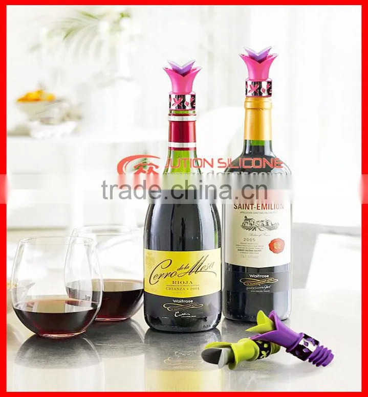 New design silicone rubber wine bottle stopper