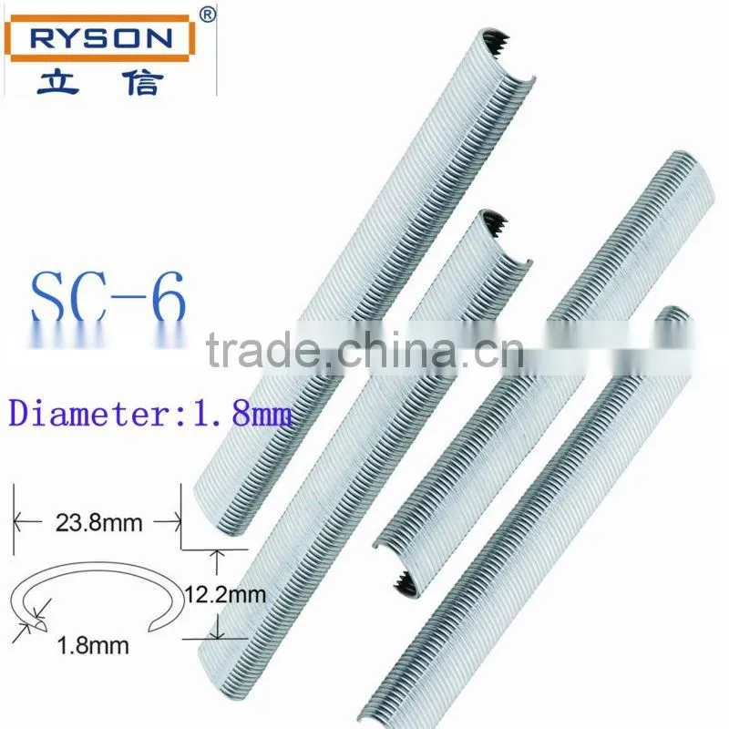 good quantity hardware furniture mattress staples C ring nails for spring mattress manufacture