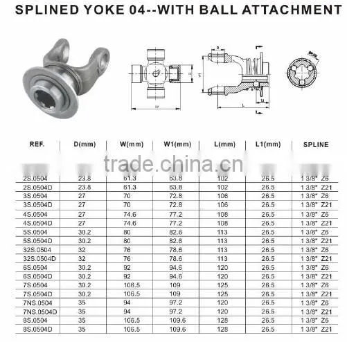 High Quality OEM Heavy Truck Drive Shaft Yoke