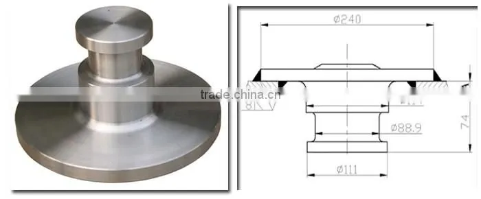 High Quality 13kg Trailer Welded 3.5" King Pin