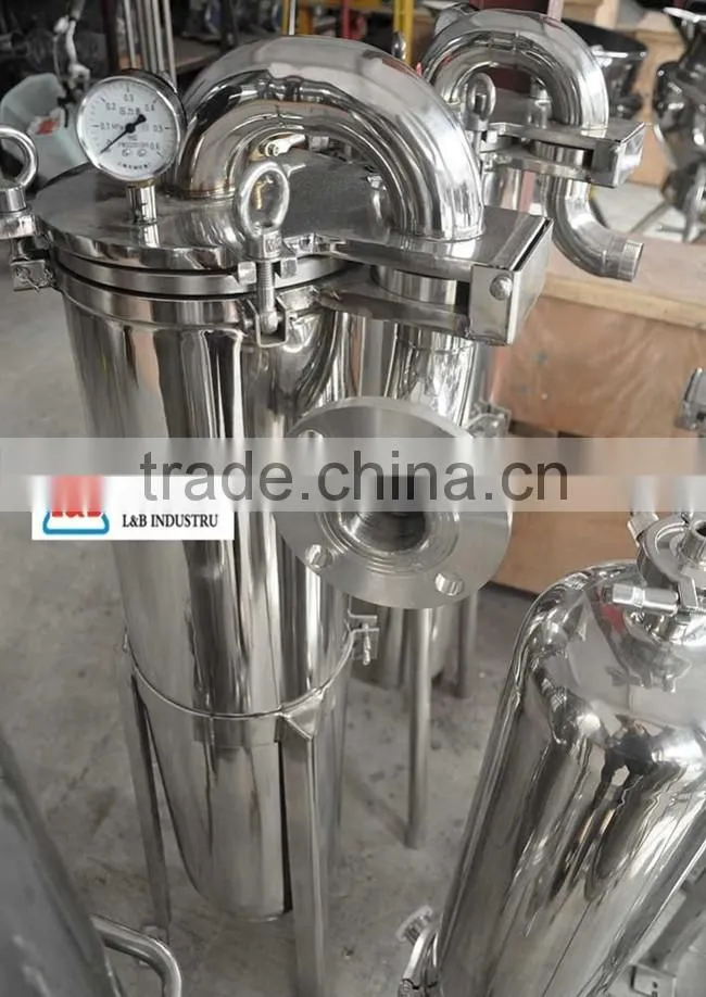 stainless steel cartridge filter housing