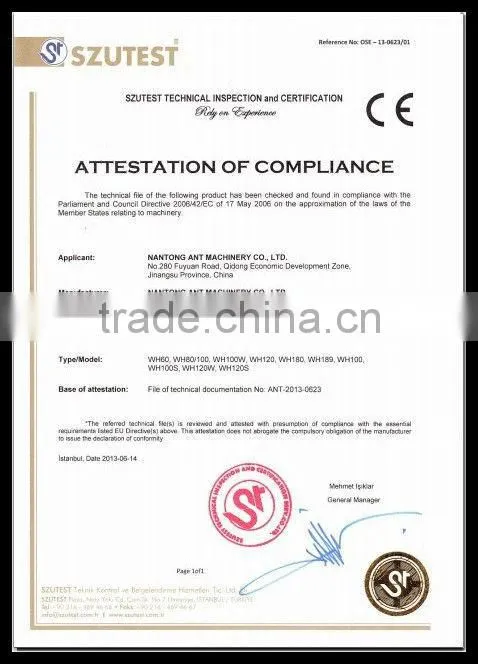 WH180 Factory Direct Sale High Work Efficiency ride on trowelling machine with CE