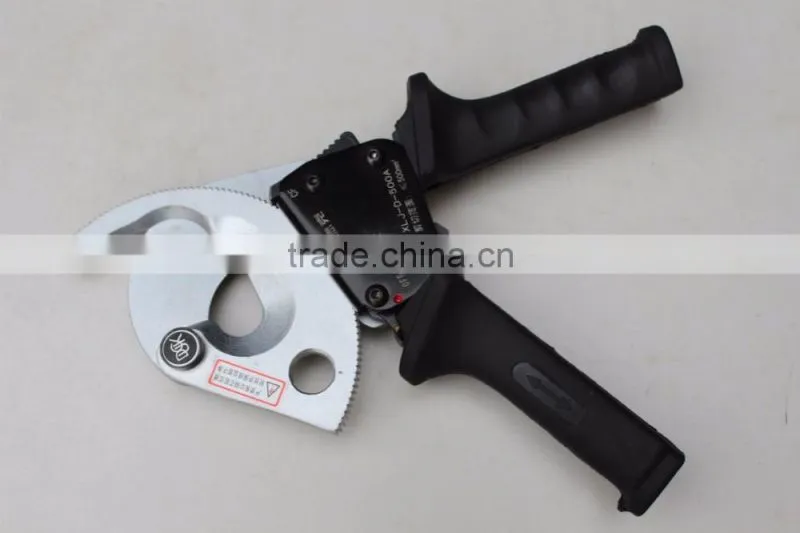 XLJ-D-500A Duck cable cutter for copper aluminum cable with ratchet