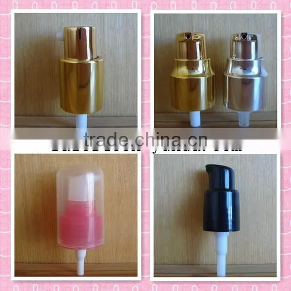 high quality Yuyao Yuhui 18/410 plastic treatment pump plastic cream pump for women use