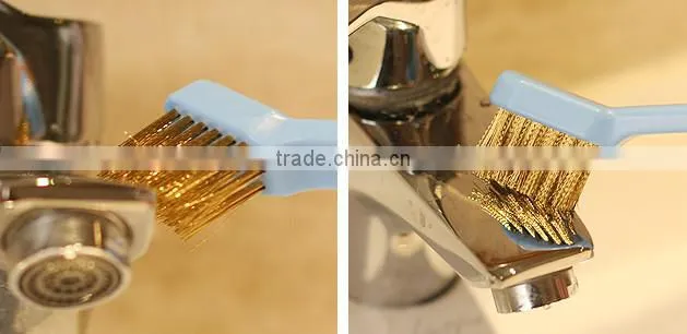 Multi purpose louver window gap groove cleaning brush blade 2 in 2