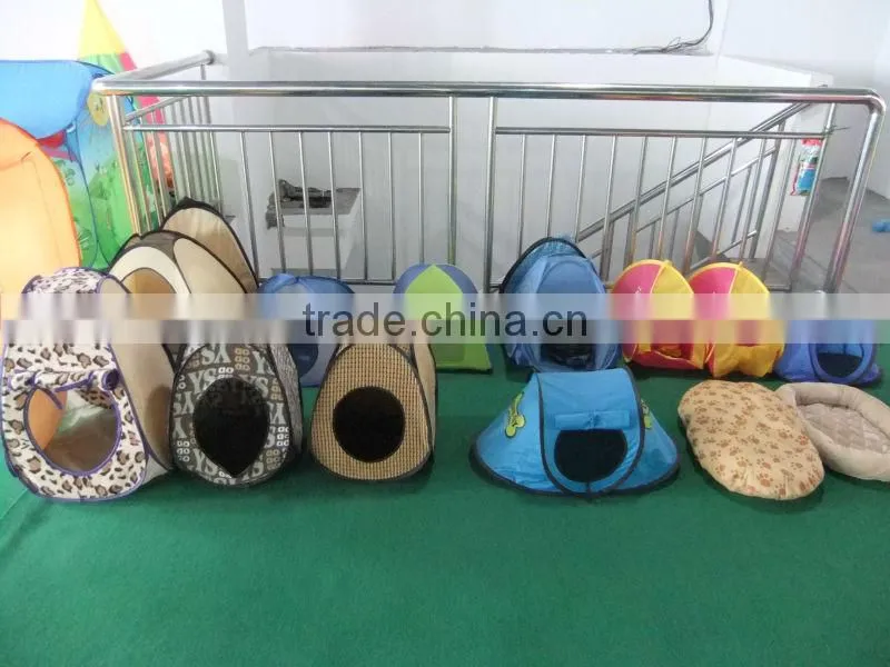 Free Sample 2016 Purple 190T Polyster Cat Tunnel with Plastic ball Toy Pet Toy Cat Playing Tunnels