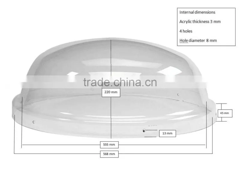 round ball dome skylight, polycarbonate skylight dome