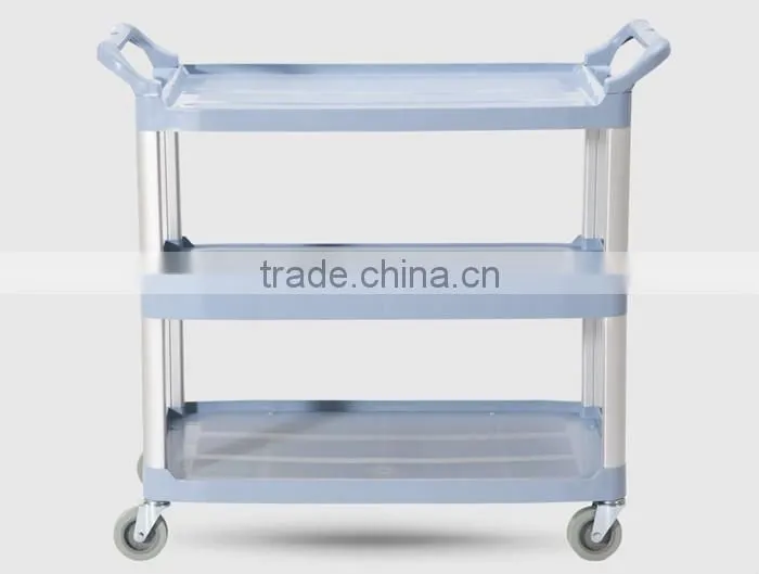 3 shelves hotel plastic food trolley cart CAR00002