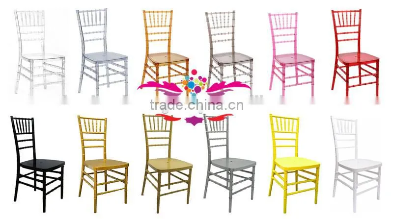 Made from SinoFur plastic chiavari chair