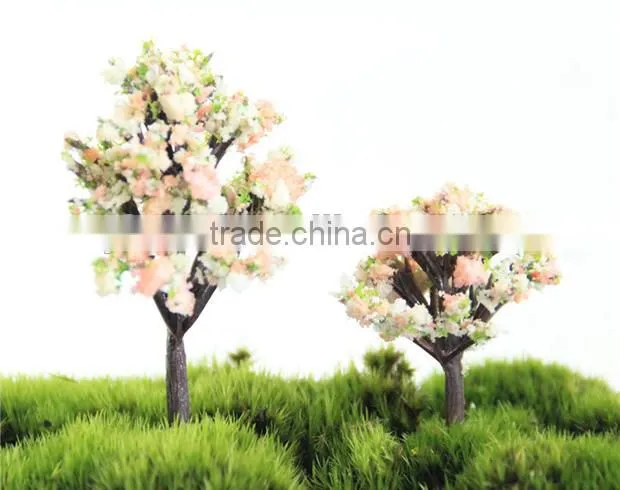 Moss bottles micro landscape accessories artificial peach tree decorative background plant