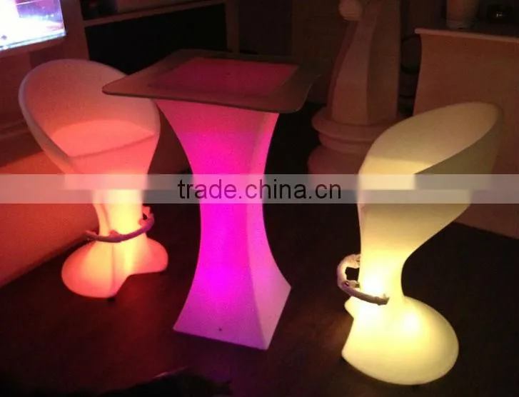 led illuminated furniture/ led bar table/tea/coffee table with bin