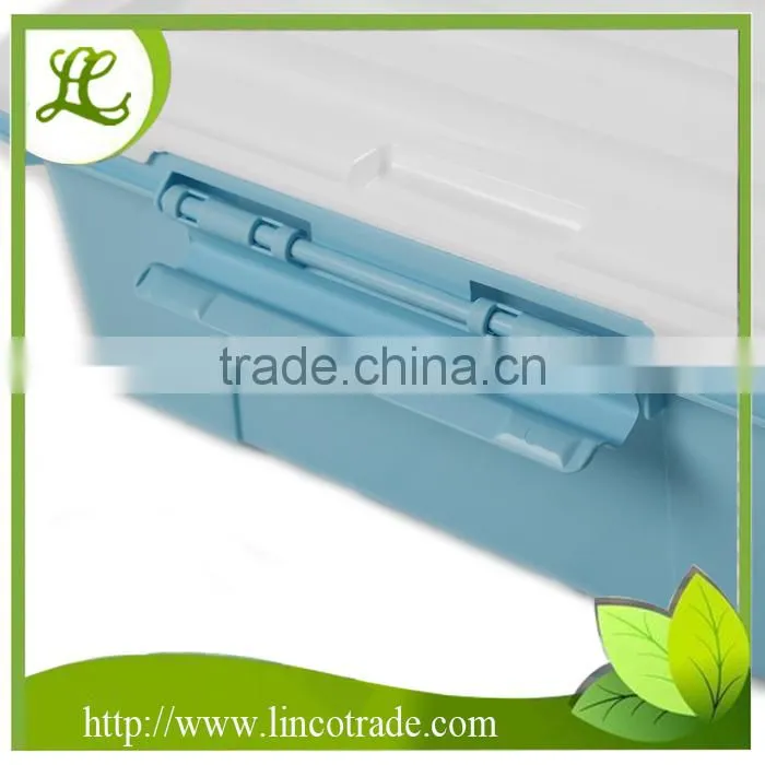 Plastic Storage Box With Lock And Wheel