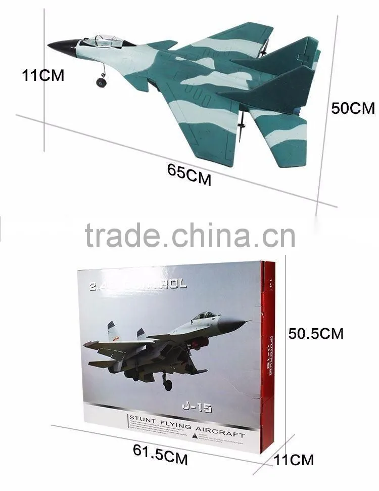2.4GHZ Wireless Radio Control Model Airplane, SU27/J15 Stunt Flying Aircraft, RC Toy Fighter For Kids