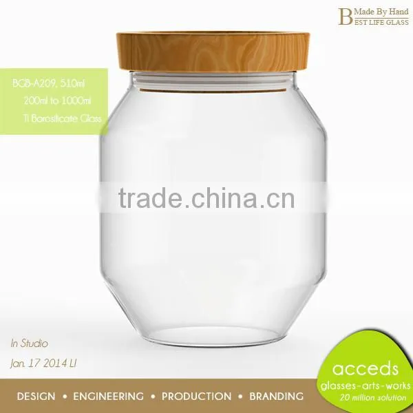 Personalized Home Goods New Sealable Airtight Glass Dessert Jar
