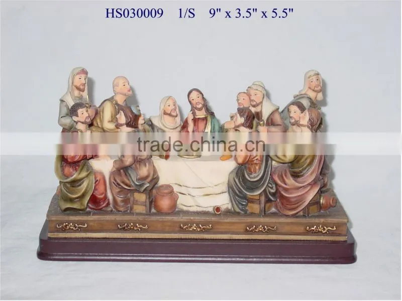 last supper sculpture,native american nativity sets,2014 resin new design