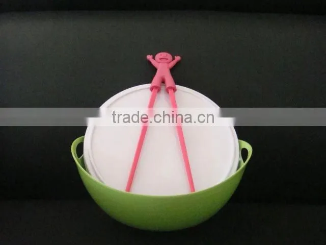 Melamine color chopsticks with toy