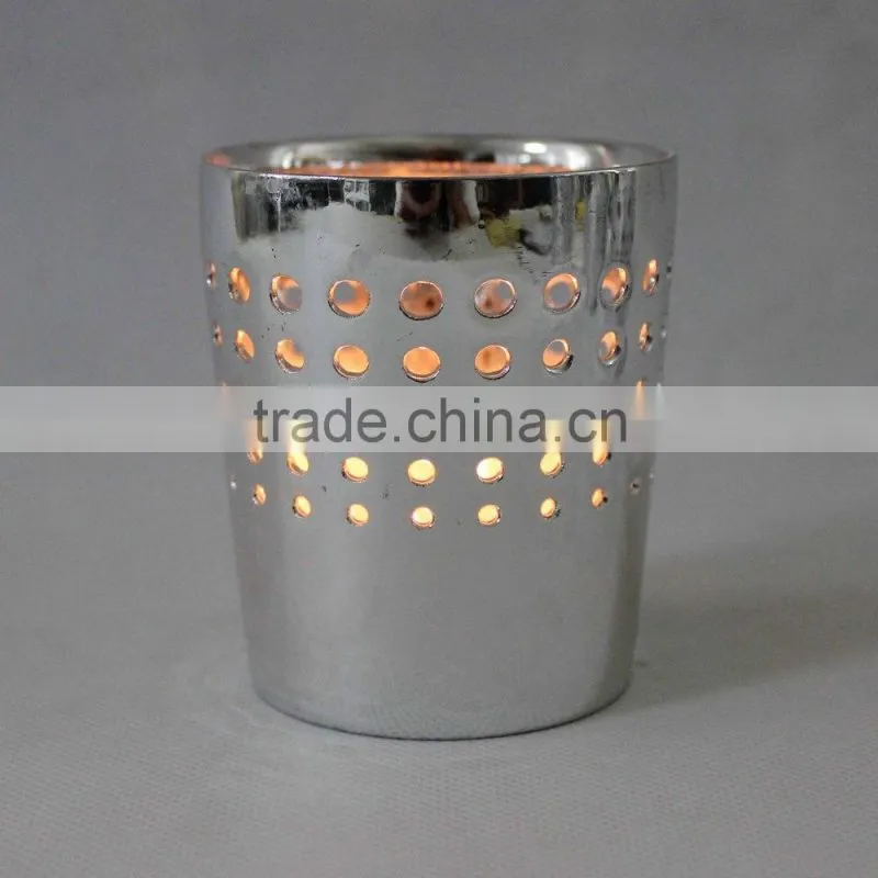 Ceramic Votive White Candle Holder