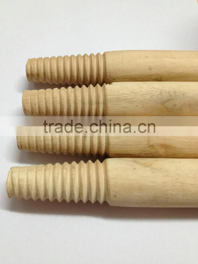 Natural/ Varnished/ PVC coated wood handle for mops/ broom